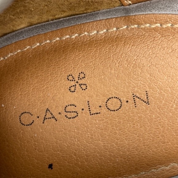 Caslon Grey Suede Leather Loafers Shoes in Womens Size 8 - Picture 8 of 9